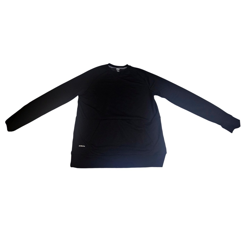 Athletic Works Mens DriWorks Long Sleeve Performance Sweatshirt Black Sml 34-36 - Picture 4 of 9